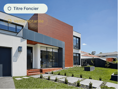 Maison moderne avec entrée